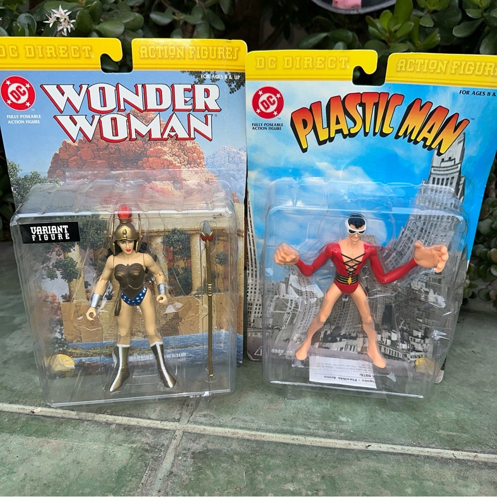 DC Direct Action Figures WONDER WOMAN Variant Figure And Plastic Man NEW